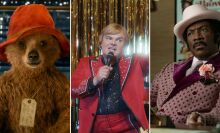 From left: Composite of Paddington Bear (in "Paddington"); Jack Black as Jan Lewan (in "The Polka King"); Eddie Murphy as Dolemite in "Dolemite Is My Name"