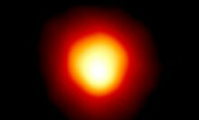 The red supergiant star Betelgeuse, imaged by the Hubble Space Telescope.