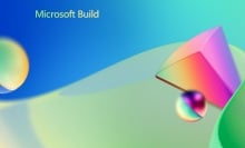 Microsoft Build logo and background