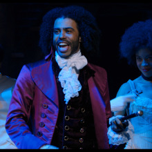A scene from "Hamilton," the Broadway play