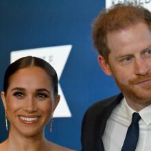 Meghan Markle and Prince Harry at an event. 
