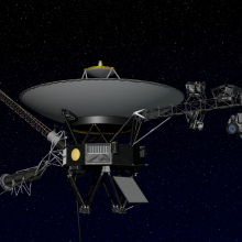 Voyager 2 flying through interstellar space