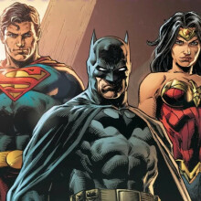 Superman, Batman, and Wonder Woman from DC Comics.