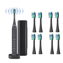 Electric toothbrush with brush attachments