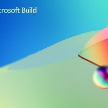 Microsoft Build logo and background
