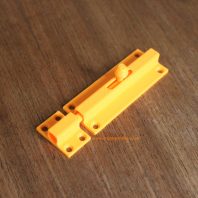 3D printable door bolt or latch