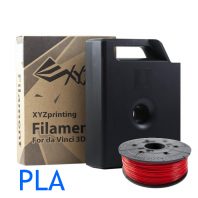 Red Dav Vinci PLA filament cartridge and refill