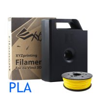 Yellow PLA XYZ Da Vinci 3D printer filament cartridges