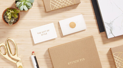 Stitch Fix subscription and tools on a table.