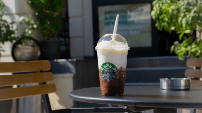 Starbucks drink sitting on table