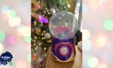 toy crystal ball with stuffed animal inside