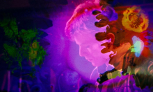 david bowie in "Moonage Daydream" documentary with trippy visuals
