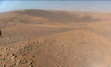 NASA's experimental helicopter Ingenuity snapped this Martian vista from 40 feet up in the air.