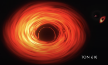 a graphic of a giant black hole