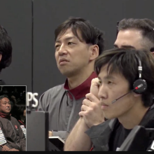 Mission controllers reacting as they await Hakuto-R landing confirmation