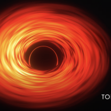 a graphic of a giant black hole