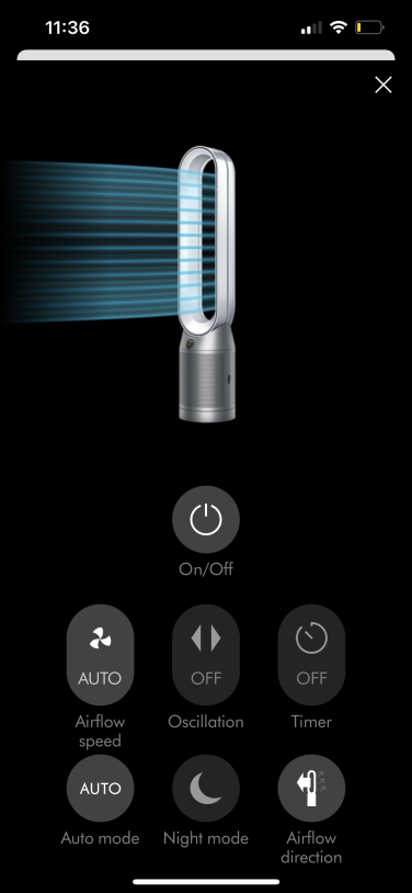screenshot of in-app remote control