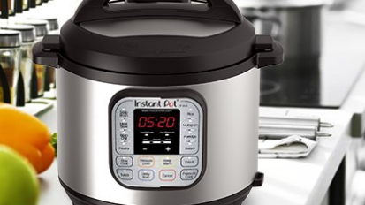 Instant Pot on a kitchen counter.