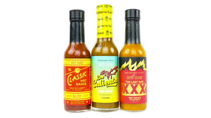 a hot ones trio pack of hot sauces from heatonist