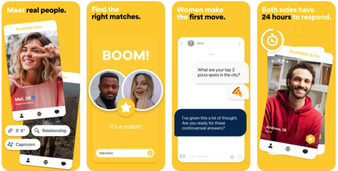 bumble app pages